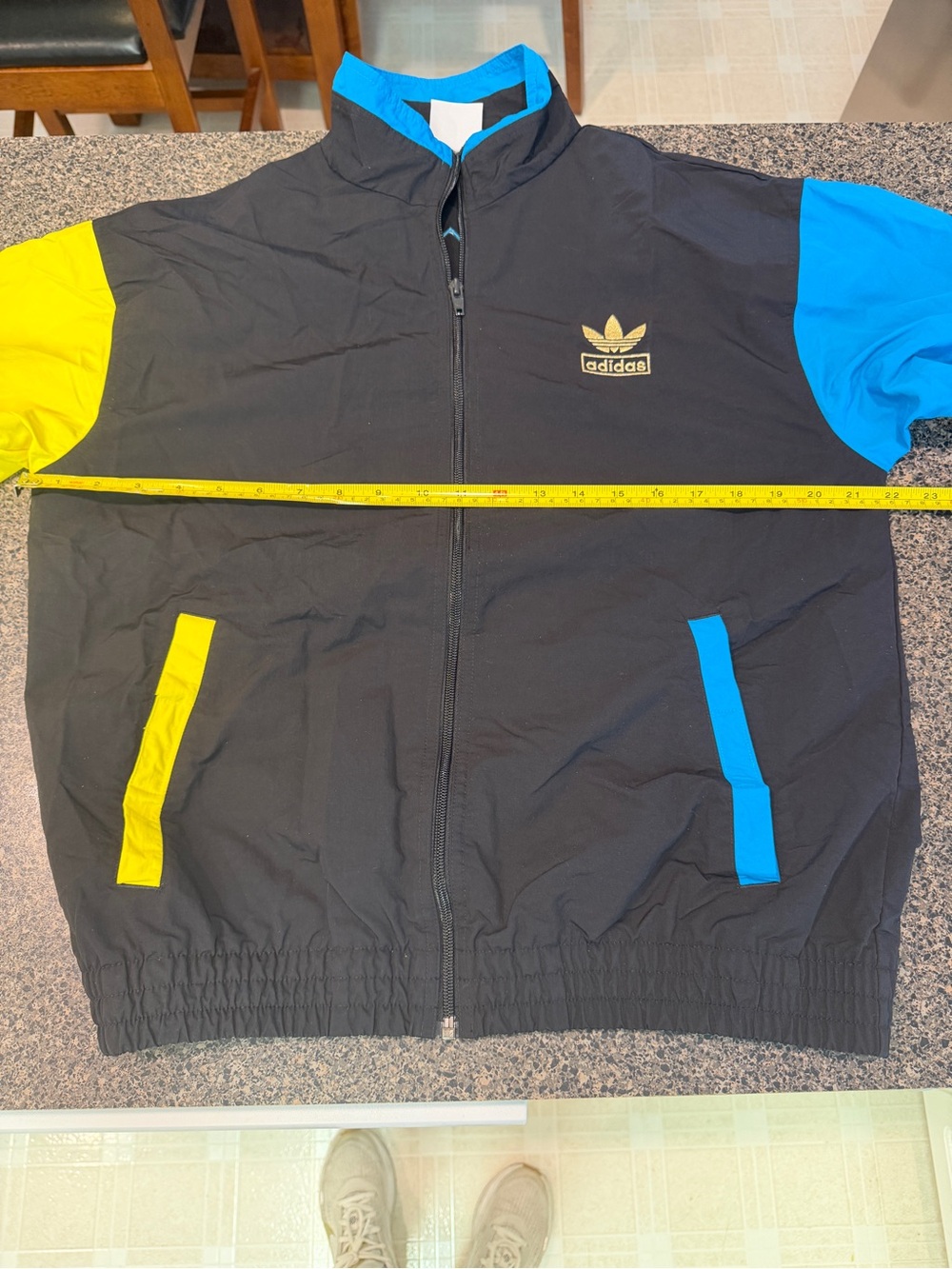Vintage Adidas Originals Colorblock Windbreaker Track Jacket Trefoil Medium - Picture 8 of 12